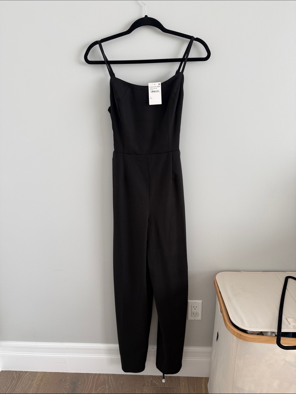 Socialite Black Spaghetti-Strap Jumpsuit